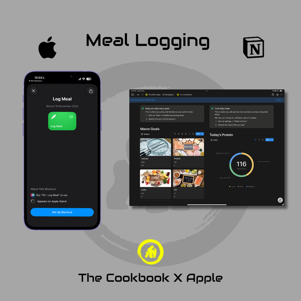 Meal Logging Apple Shortcut