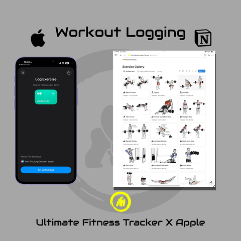 Workout Logging Apple Shortcut